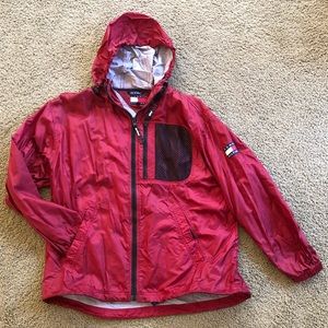 Tommy Hilfiger hooded rain jkt coated lightweight